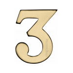 M Marcus Heritage Brass Numeral 3 - 51mm Self Adhesive